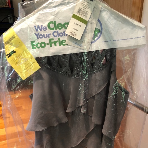 S.L. Fashions Gray Tulip Tiered Dress - Picture 8 of 13